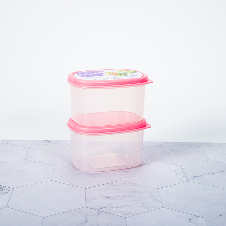 Pequeño tamaño mini caja de plástico sellada caja de suplemento de alimentos infantiles caja de muestra de comida de cantina Escuela de Kindergarten