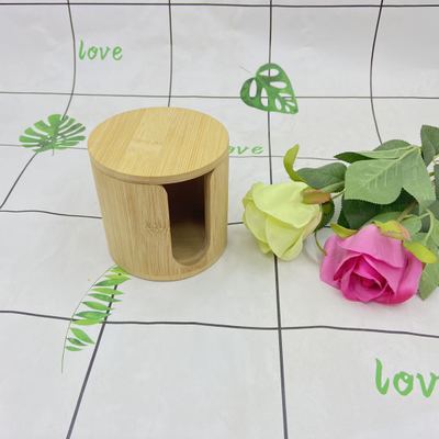 亚马逊爆款竹木茶叶桶 卸妆棉包装竹筒、竹木笔筒木制品