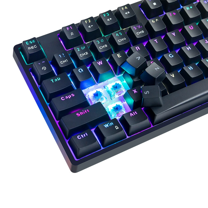 RGB зелёная ось игровой кабель 89KEY механическая клавиатура ноутбук USB интернет-кафе э-спорт новые продукты