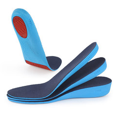 New PU invisible insoles for men and women, shock-absorbing full insoles, soft height increase of 1.7-3.6cm