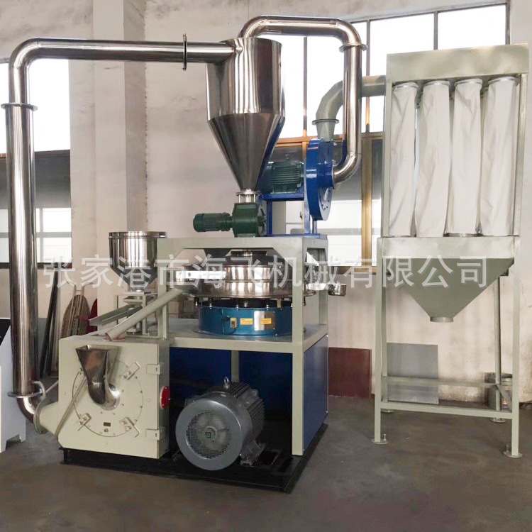 厂家批发磨盘式磨粉机 全自动塑料磨粉机 破碎料pe橡胶磨粉机