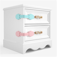 Baby and children's safety lock drawer handle anti-hand trap cabinet cabinet door lock, baby safety lock