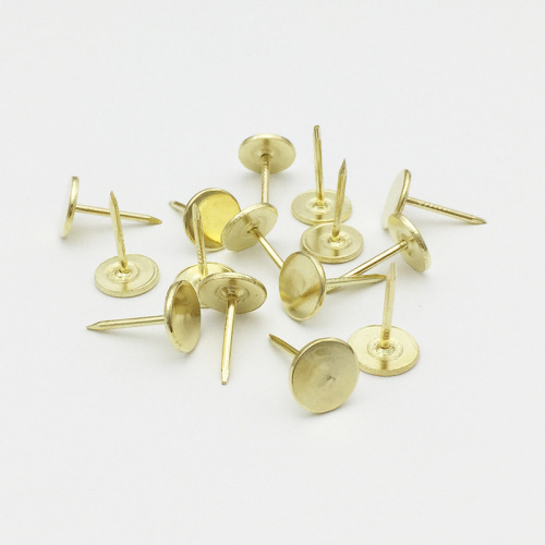 Flat-head thumbtacks, extended and thickened soft-covered bubble nails, sofa decorative wallpaper fixed nails, antique push-pins, flat round