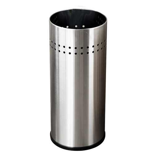 Orientech Stainless Steel Long Handle Umbrella Storage Bin Household Hotel Lobby Round Floor Umbrella Storage Rack