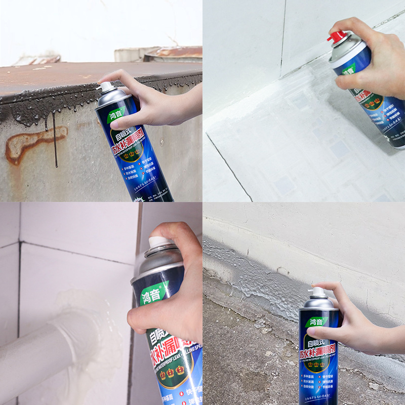 Spray impermeable para reparación de filtraciones, sellador de techo y pared exterior, pintura de bloqueo de fugas