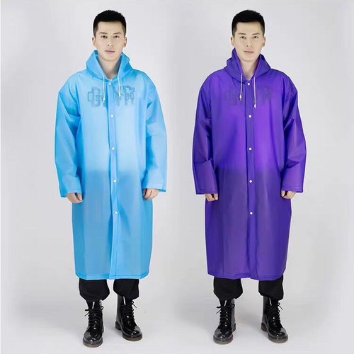 Raincoat non-disposable thickened women's EVA lightweight fashionable outdoor adult poncho men's one-piece universal manufacturer wholesale