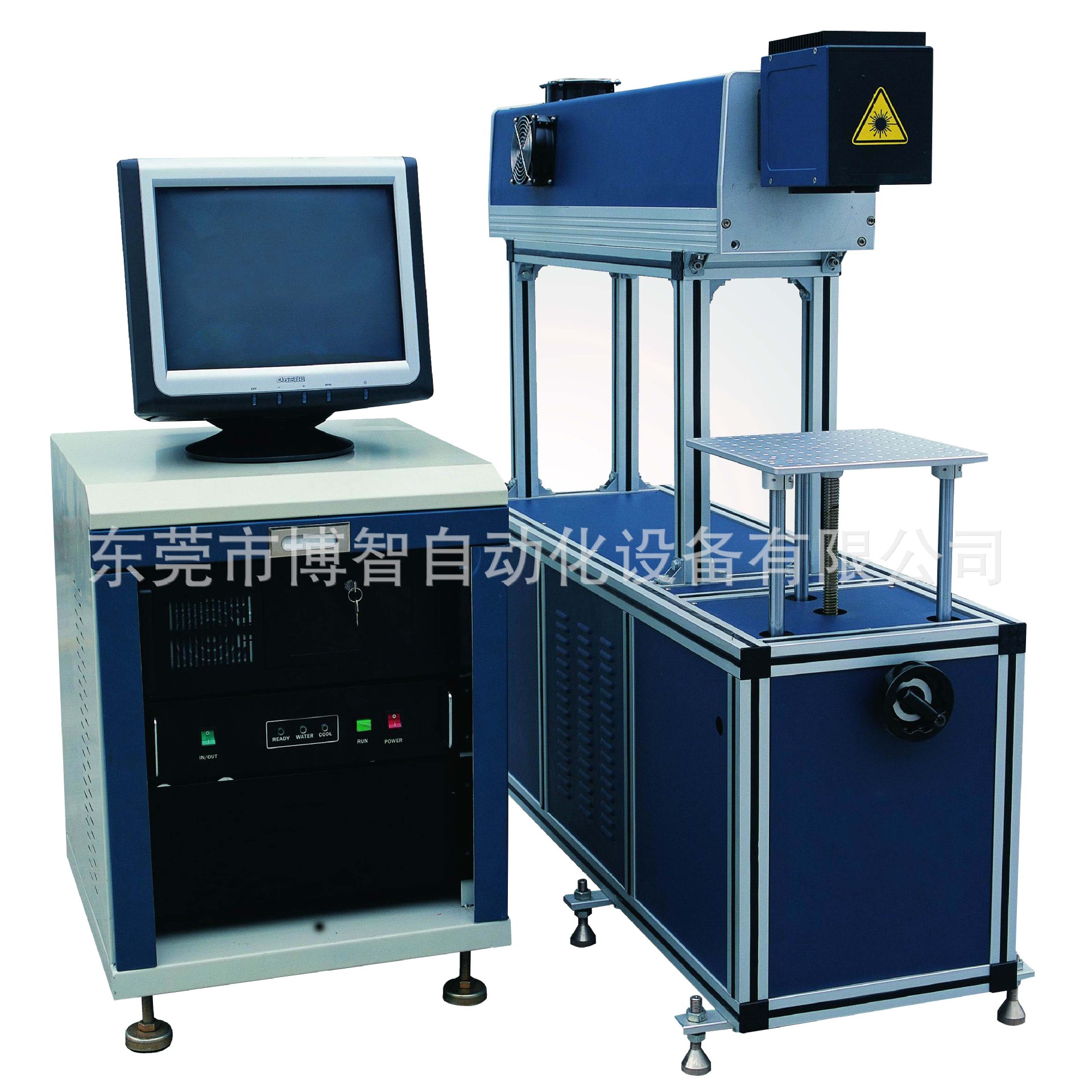 厂家直销东莞CO2激光打标机布料皮料激光打标机30W镂空打孔打标机