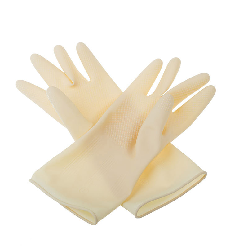 Guantes para lavar platos engrosados duraderos tendón de la carne de vacuno lavandería de látex impermeable antideslizante de goma resistente al desgaste limpieza de la cocina del hogar