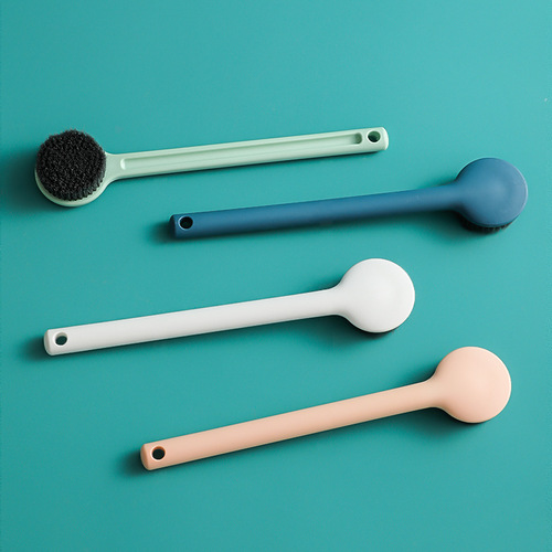 Bath brush, bath artifact, long handle, back rub, no need to ask for help, soft-bristled bath brush, mud rub, back rub, toiletries