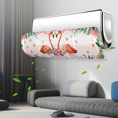 空调挡风板家用导风透气遮风板月子防直吹导风挡风罩挂机防风挡板