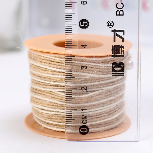 Factory direct sales mixed color woven fish silk hemp 0.5cm natural fish silk hemp diy home decoration simple retro