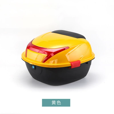 scooter storage box toolbox – Motorcycle trunk - yellow-with-lockwaterproof-and-stain-resistant