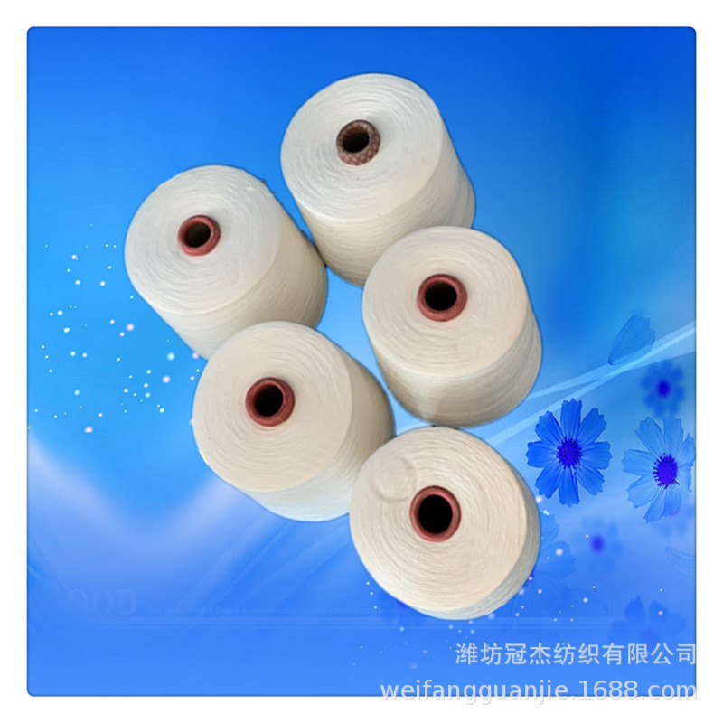 人棉包芯纱42支 R42S+20D涤纶长丝包冠杰厂家现货批发