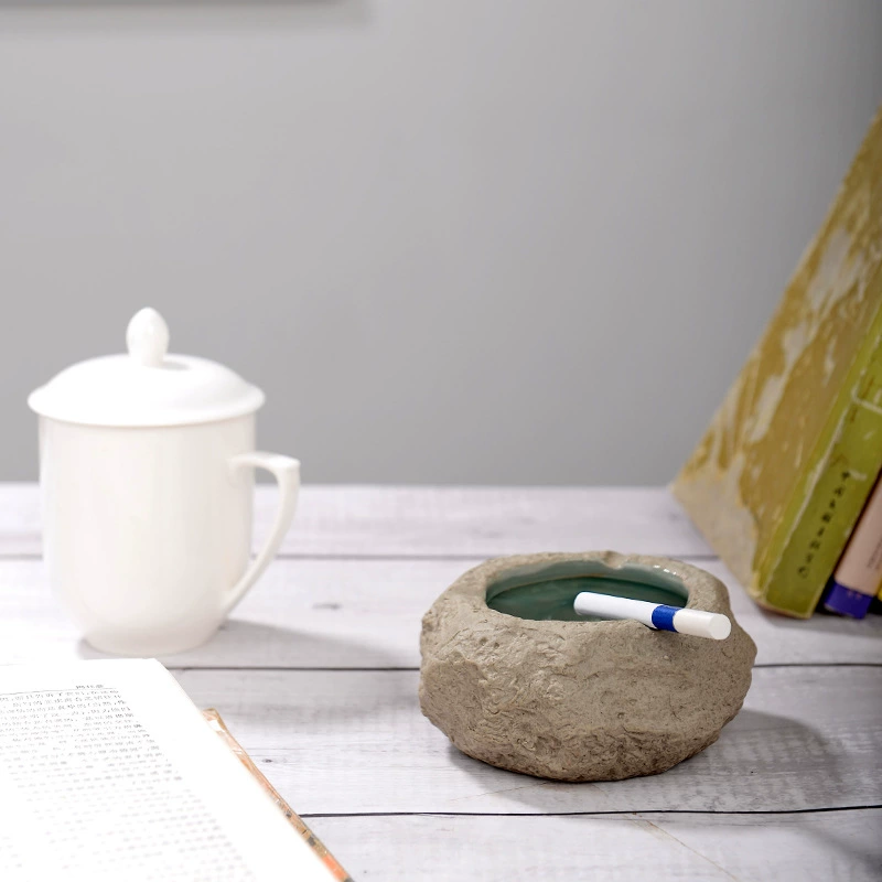 Пепельница для дома, гостиной, имитация гальки, отличительный цилиндр для журнального столика, креативный модный керамический в китайском стиле, для офиса, простой