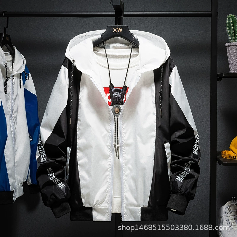 2020 Весенняя Молодежная куртка с капюшоном, Мужская Студенческая куртка в Корейском стиле, повседневная мужская рабочая одежда, куртка, Мужская одежда