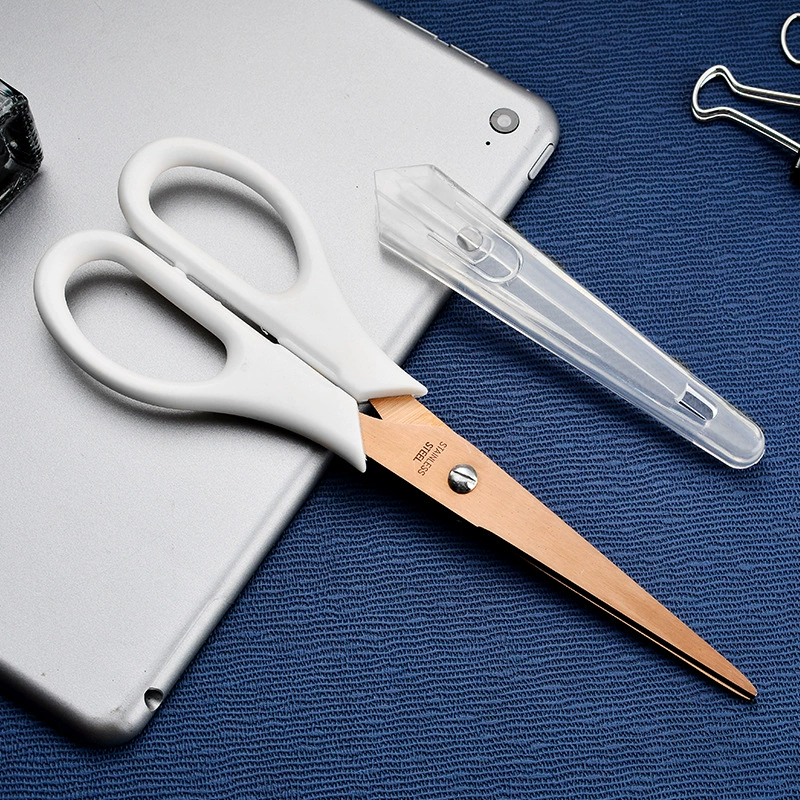 [Портативный офис деталь резка DIY модель школьный мастер scissors с защитной крышкой]