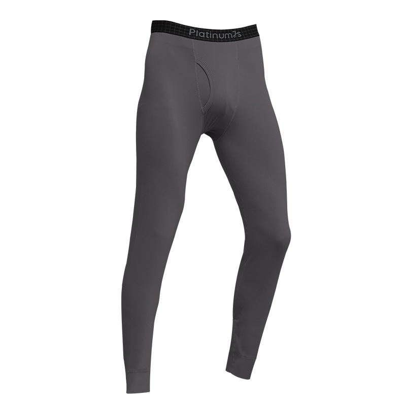 Nueva mezcla de algodón Mo otoño e invierno leggings sin costuras para hombres pantalones cálidos de color sólido delgado pantalones largos delgados