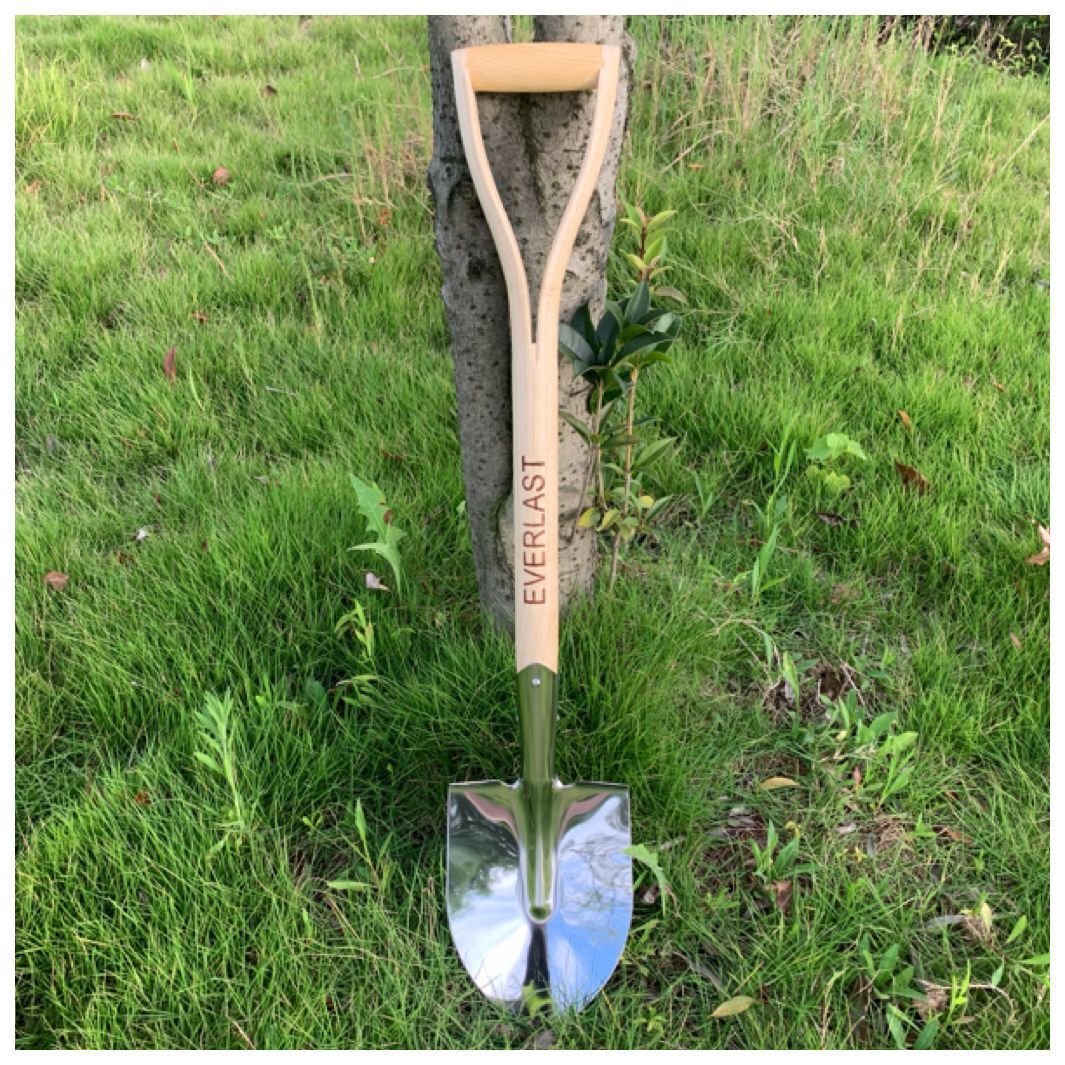 不锈钢锹加厚椿木柄不锈钢铲 园艺不锈钢精品铲 户外植树工具锹铲