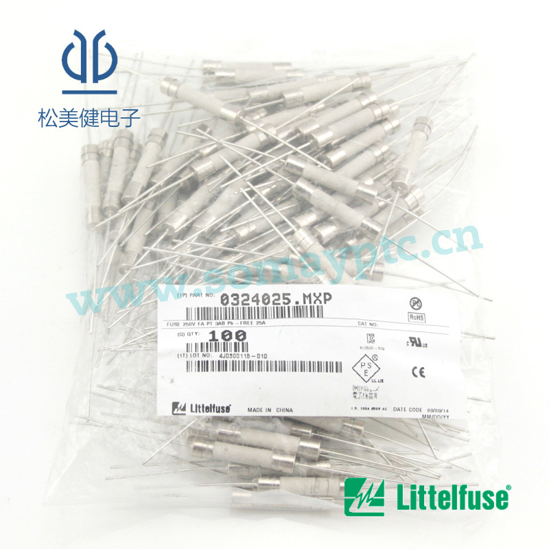 littelfuse力特一级代理0324025.MXP陶瓷快断体积6*32MM轴向引线