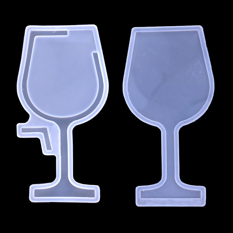 Espejo cristal epoxi arena movediza inyección de agua molde de silicona reloj de arena vino reactivo botella de perfume molde de silicona en stock