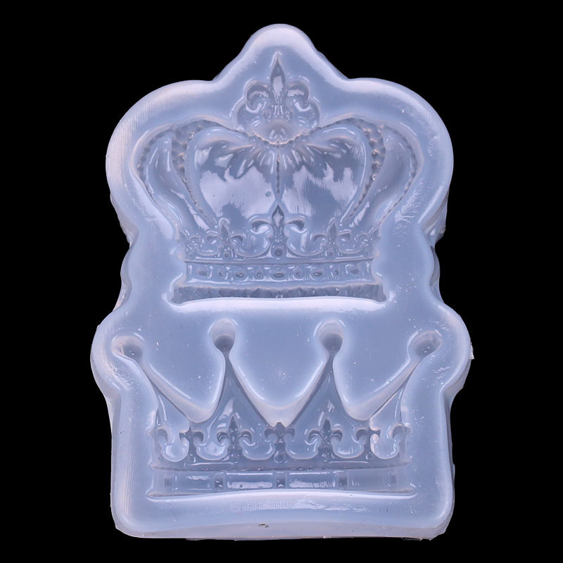 Espejo DIY epoxi molde llavero colgante pequeño árbol corona con agujero cuentas joyería accesorios decorativos