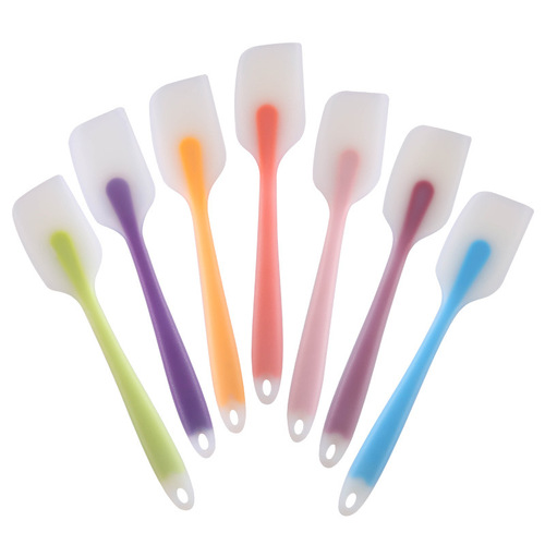 Thick large one-piece semi-transparent silicone spatula cream cake spreader snowflake candy nougat baking tool