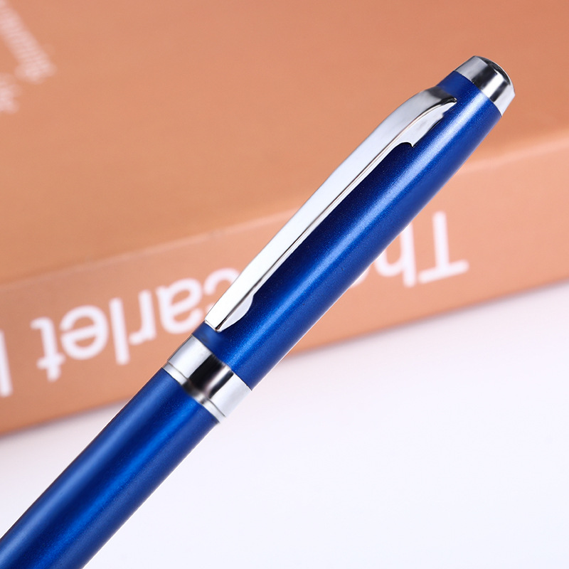 Suministro directo de fábrica de alta calidad de metal bolígrafo firma pluma impresión medio aceite pluma negocio Oficina publicidad regalo pluma