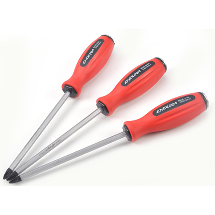 力易得[ENDURA]E6411	十字橡塑穿心螺丝批PH1X150mm 十字螺丝批