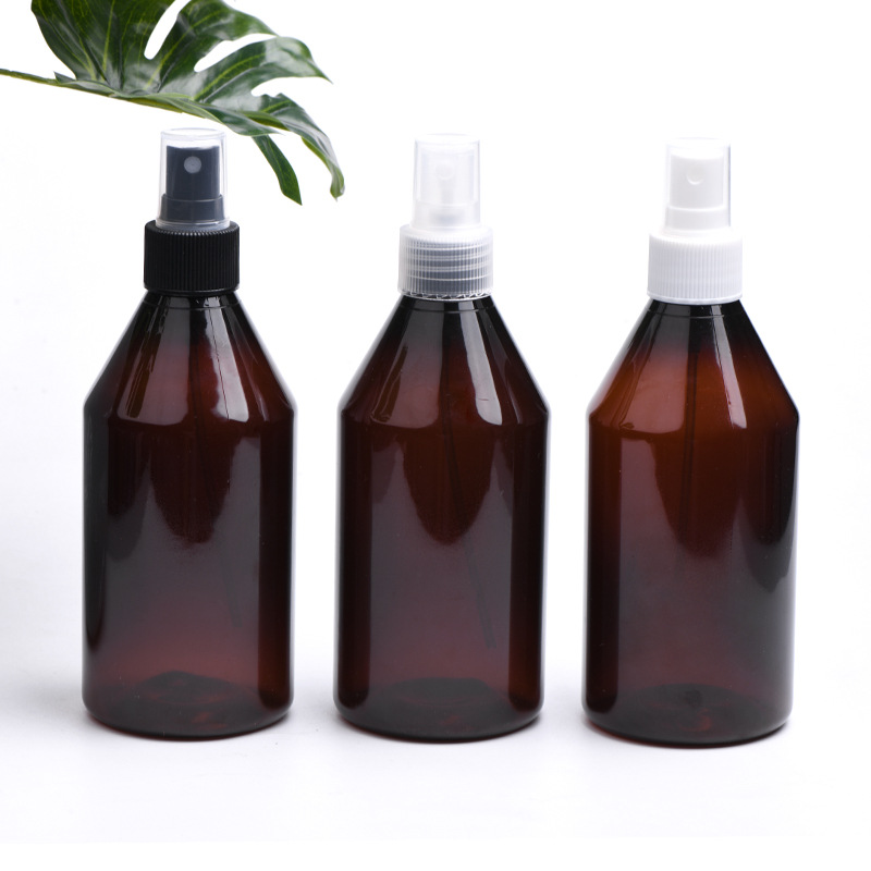 现货批发300ml毫升园艺浇花喷壶棕色细雾喷瓶化妆水补水分装喷瓶
