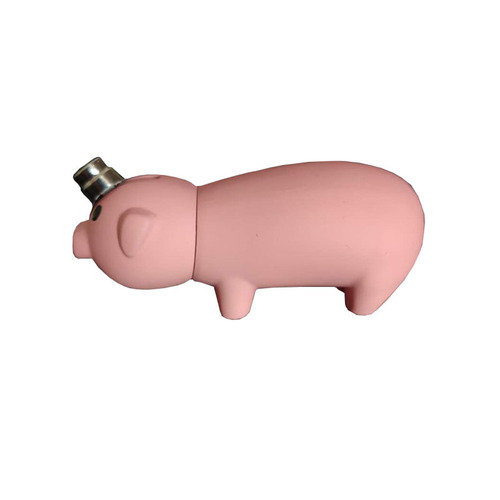 Piggy lighter inflatable double open flame pig lighter internet celebrity cartoon cute creative personality unique manufacturer