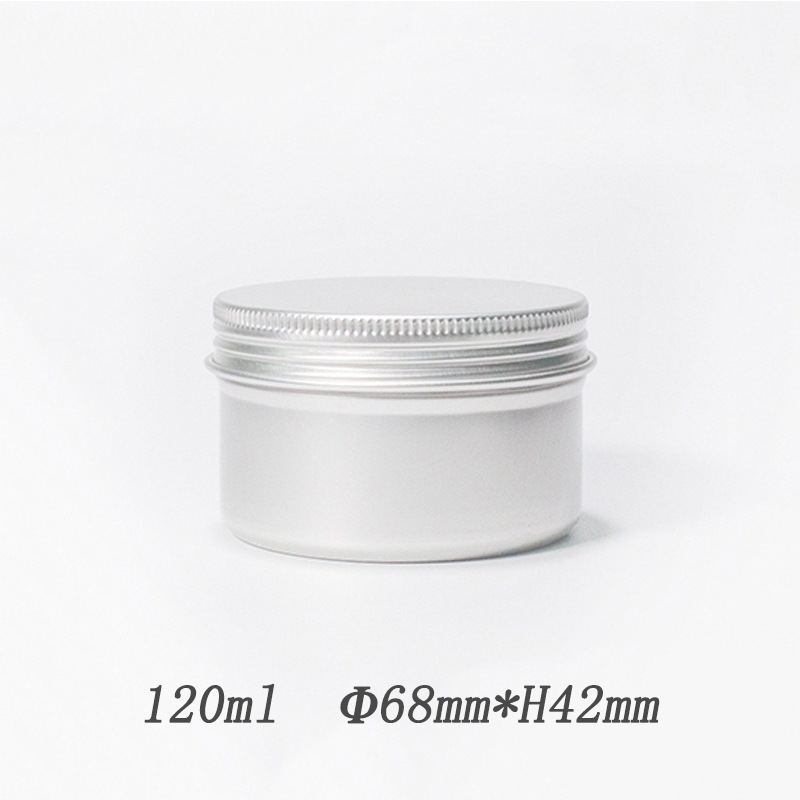 120ml铝盒 68*42mm化妆品发蜡发膜螺纹密封铝罐 美发用品铝盒现货