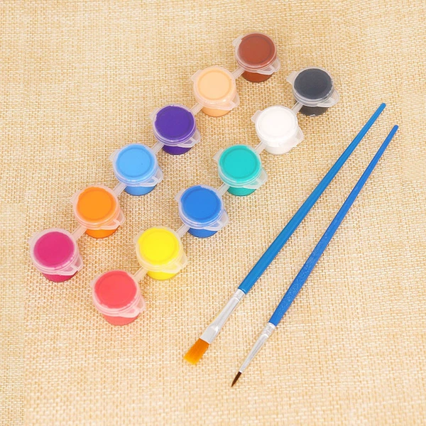 Brush, pack, 3 ml, 12 colors, 2 pieces