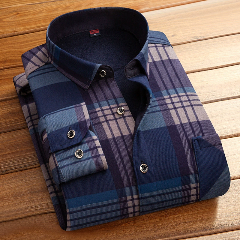 Warm shirt, long-sleeve, for middle age