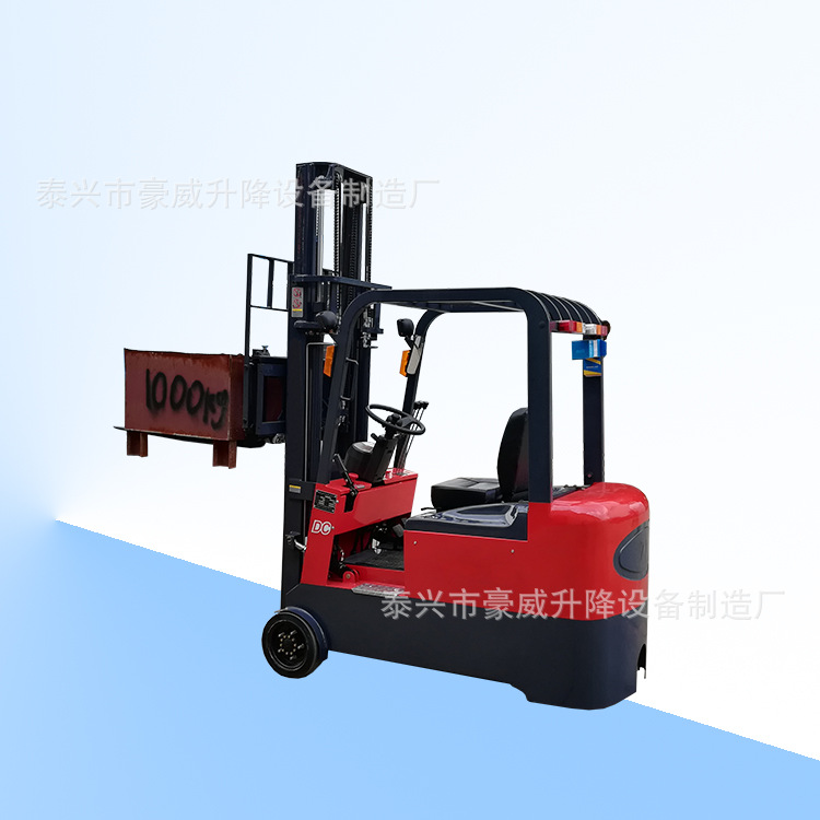 座驾式电动叉车2T堆高车三支点平衡重式铲车无腿堆垛机锂电