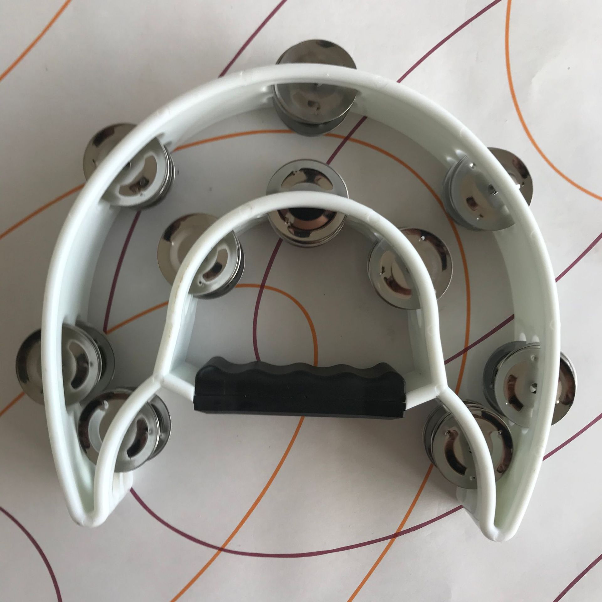 Instrumento de percusión KTV suministros de entretenimiento Orff instrumento musical sonajero flor tambor anillo campana