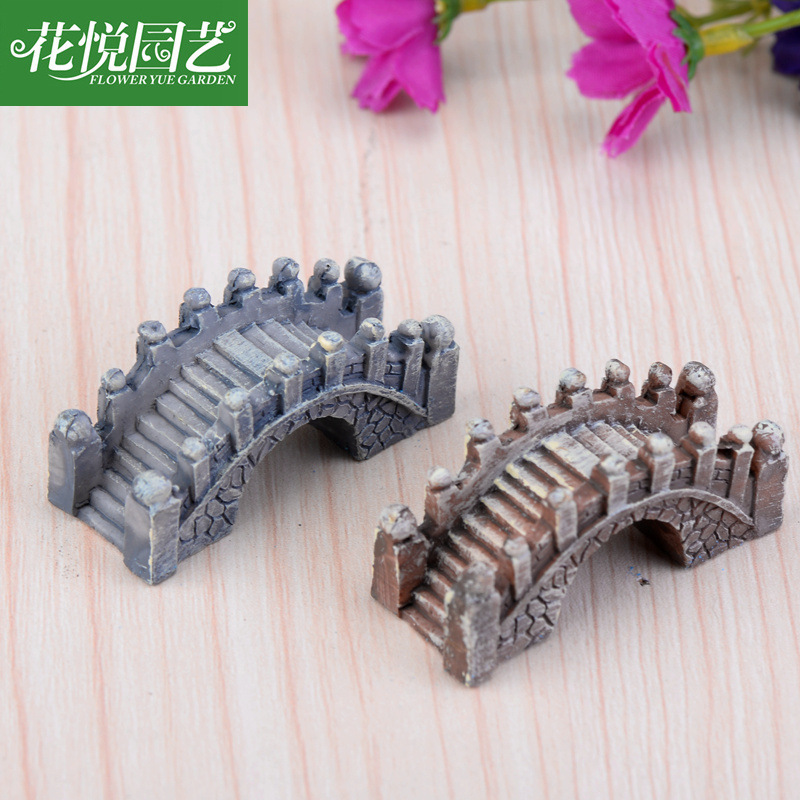 Micro-landscape resin Bridge ornaments Palace retro style Jiangnan Bridge creative craft ornaments decorative materials Micro-landscape resin Bridge ornaments Palace retro style Jiangnan Bridge creative craft ornaments decorative materials