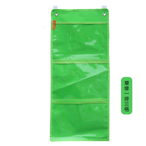 幼儿园a4作品展示挂袋绘画美术作品袋A4透明牛津布收纳挂袋墙挂式