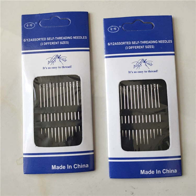 Высококачественные проточные реки и озера не смотрят на подвесной Золотой хвост, Серебряный хвост, слепая ручная швейная игла, удобная швейная игла для стариков с двойным отверстием