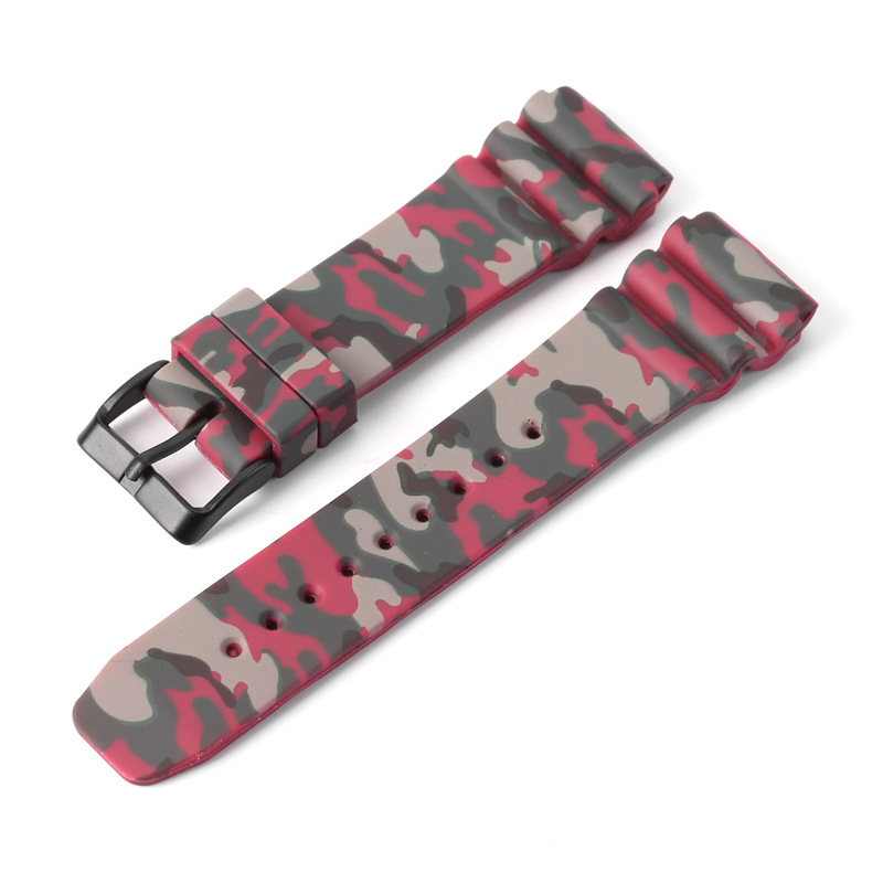 Black buckle/Camouflage Red