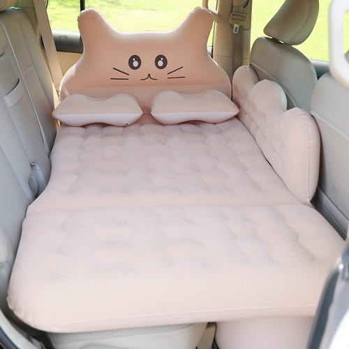 Car inflatable bed, rear seat car inflatable mat, backseat car air pad sleeping pad foldable bed, vehicle mattress