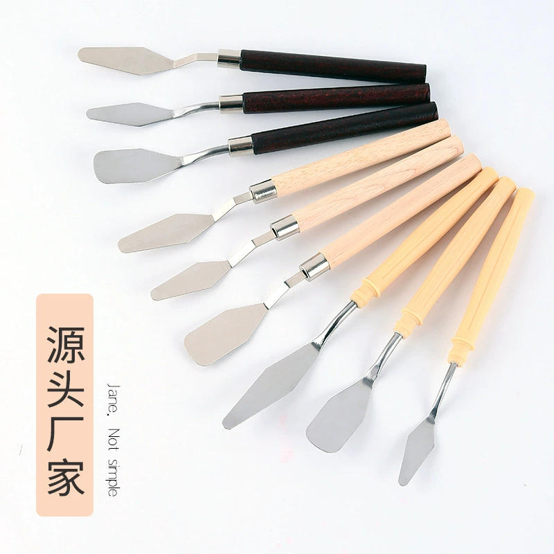 Художественный скребок, нож для масляной живописи, скребок для акриловой краски для гуаши, набор из пяти ножей, нож для захвата, скребок-шпатель