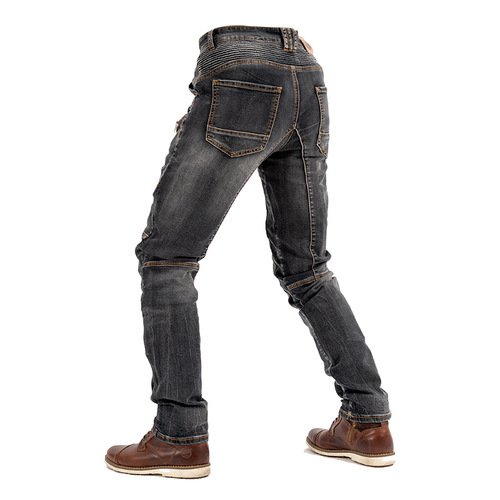 New MOTO PANTS Kevlar Motorcycle Jeans for Men High-Elasticity Riding Knickerbockers Racing Pants