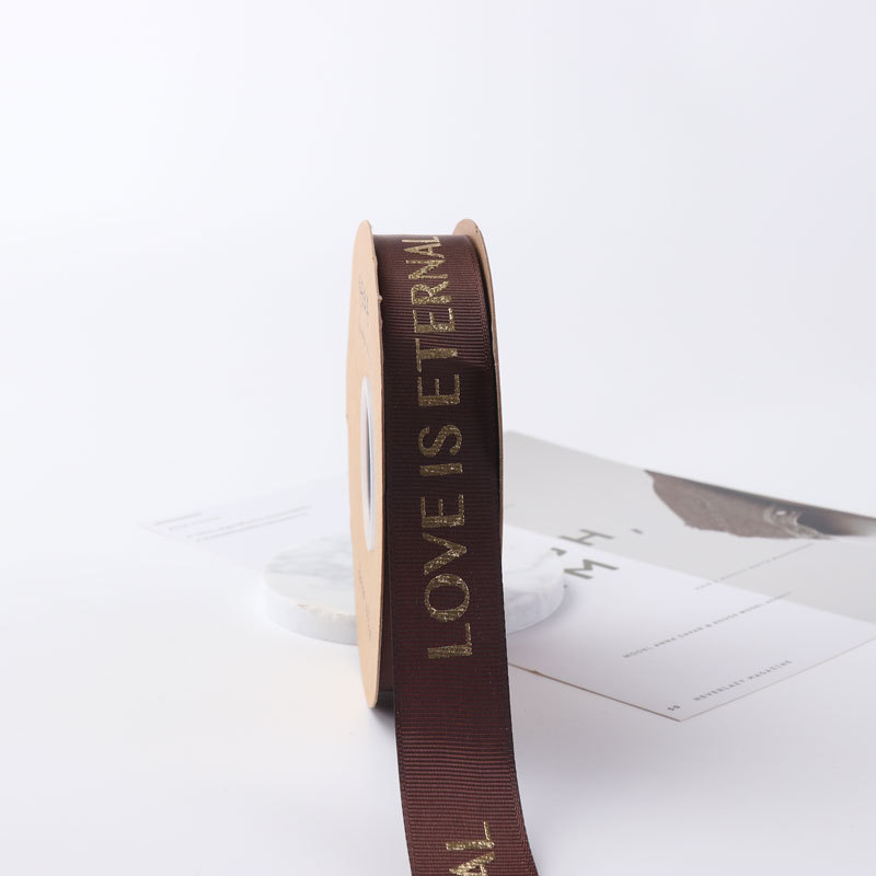 2,5 hilo dorado cinta inglés con flores material de embalaje de regalo DIY ramo cinta tienda de flores suministros al por mayor