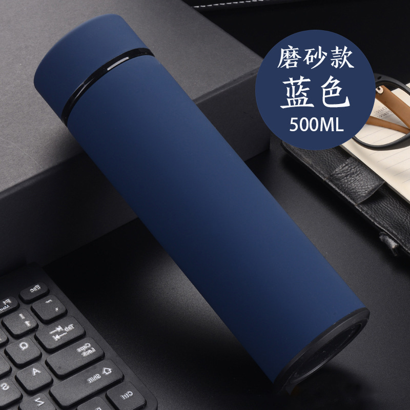 Venta al por mayor de acero inoxidable 304 esmerilado termo vacío taza de agua portátil taza recta actividad regalo taza logotipo personalizado