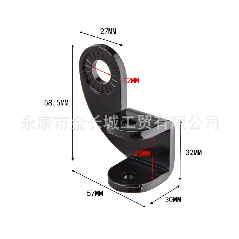 90 grados bebé PET sundries bicicleta remolque accesorios cabeza de tracción enganche acoplador