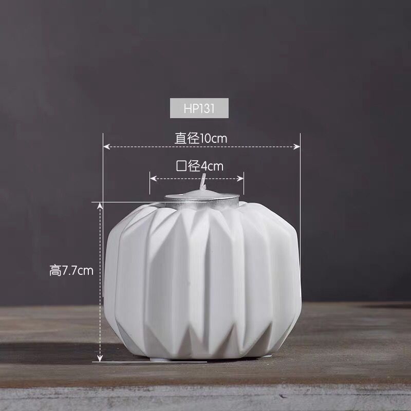 Nordic simple creativa decoración candelabro de cerámica del café vela cena candelabro accesorios de boda al por mayor