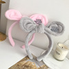 Cute headband for face washing, face mask with bow, hairgrip, non-slip hairpins