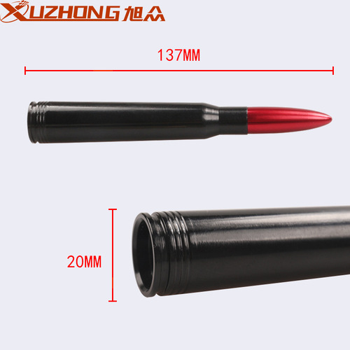 Cross-border car modification, decorative roof antenna, bullet antenna, off-road vehicle aluminum alloy antenna, universal