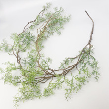 1.3米天门冬藤条壁挂植物墙配材仿真水草藤空调管道缠绕黑骨芒藤