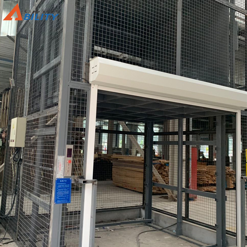 室外钢结构液压升降平台厂家直供 链条式简易导轨式液压升降货梯